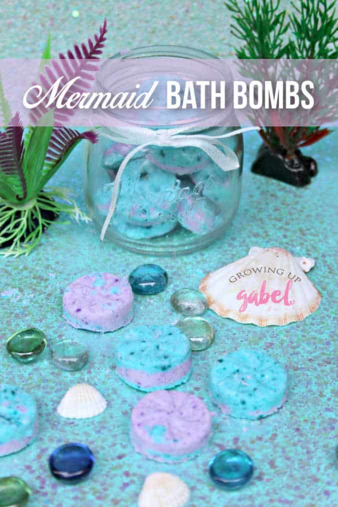 Make your own all natural homemade mermaid bath bombs without citric acid for your favorite mermaid! These all natural bath bombs also make colorful and fun homemade gifts.