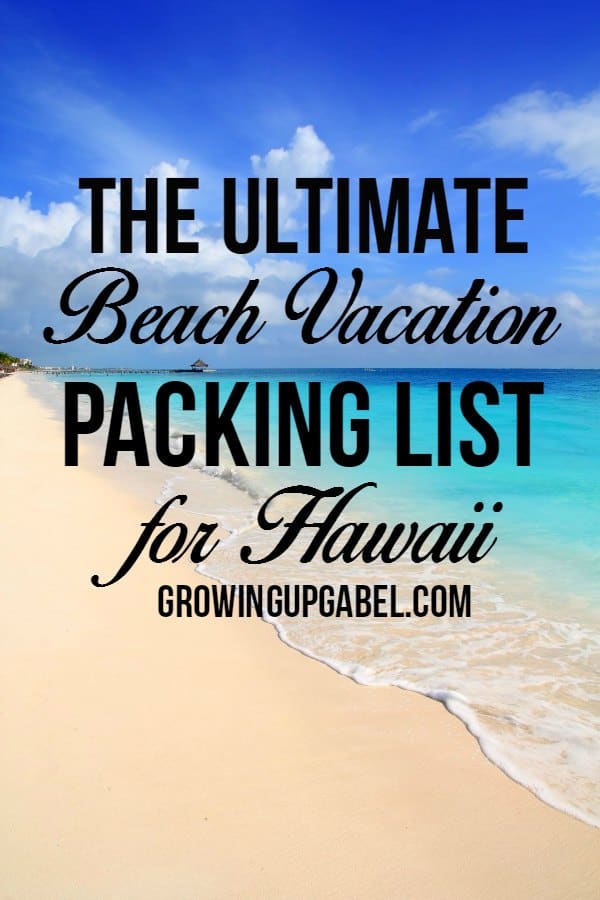 Beach Vacation Packing List