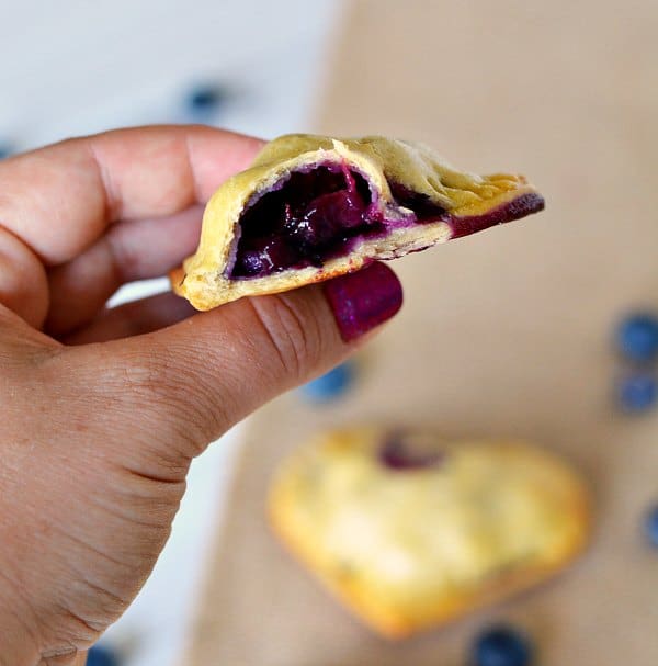 Blueberry Pie Filling in a baked pie