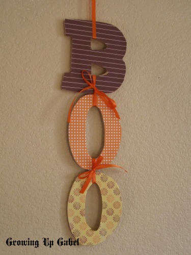 Boo Halloween Craft