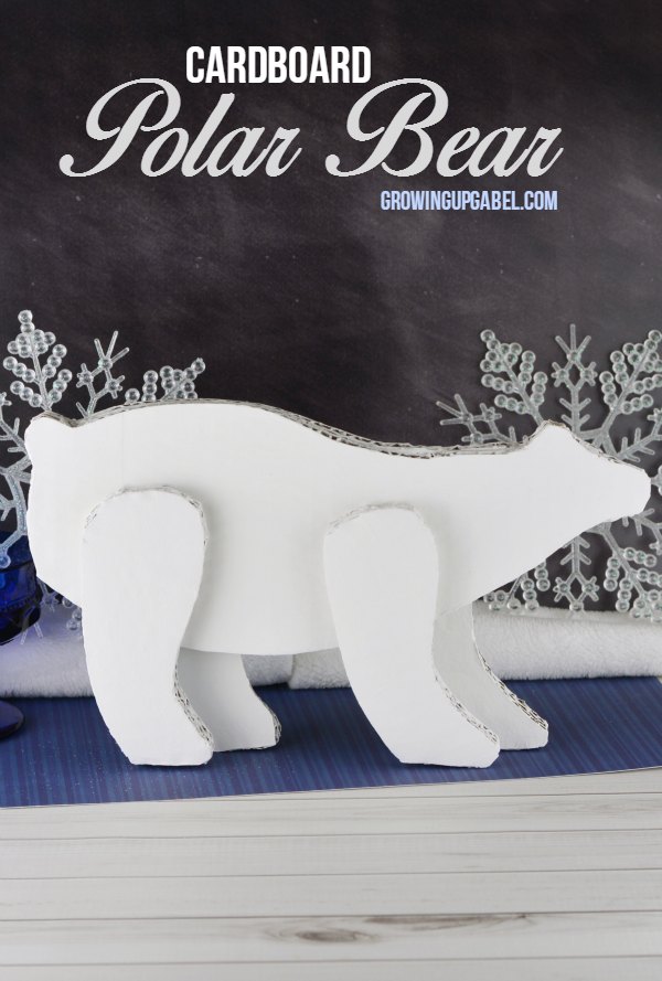 Fill the void when the Christmas decorations come down with this adorable polar bear craft! Made with just cardboard, paint, and glue, this easy craft will make your home festive all winter long. 