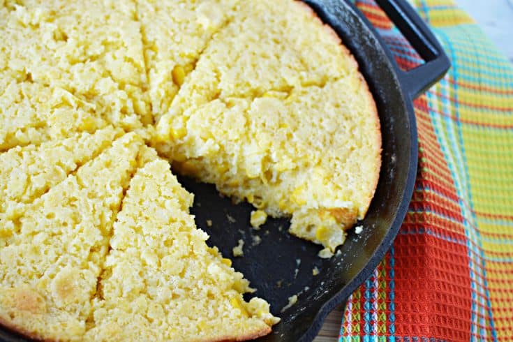 Skillet Corn Casserole with Cornbread