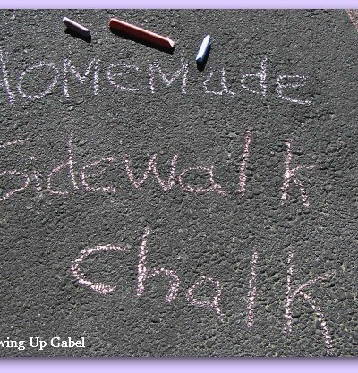 How to make sidewalk chalk