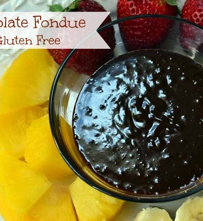 Dairy free and gluten free easy chocolate fondue recipe is a great snack!
