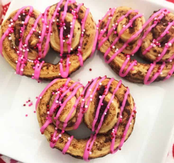 Heart Shaped Cinnamon Rolls - Two Ways