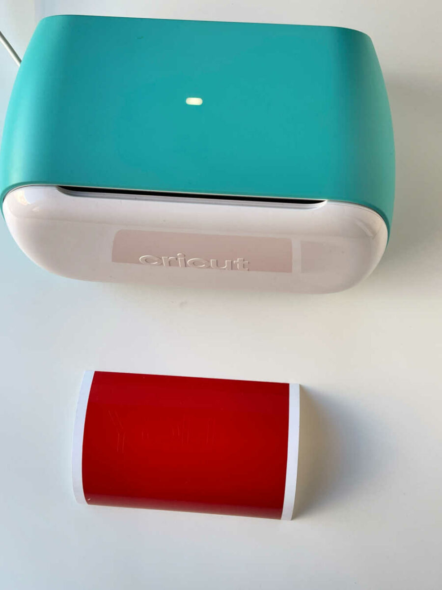 Cricut Joy and red vinyl