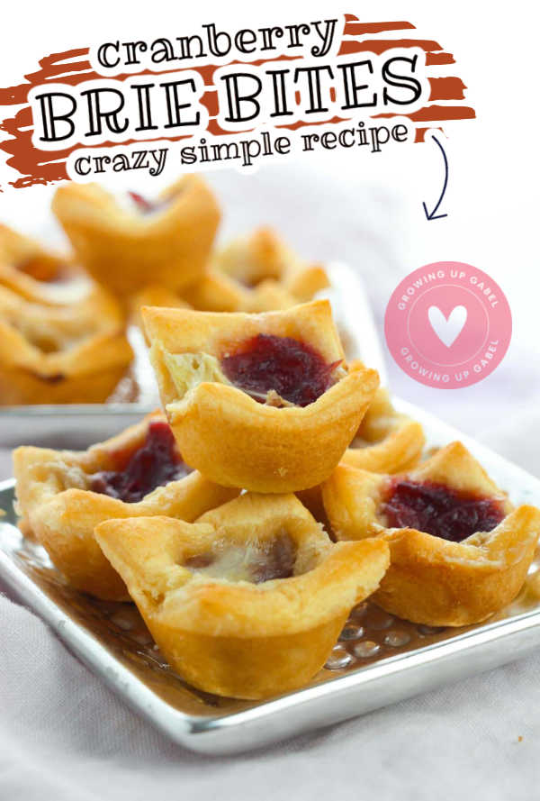 You only need 3 ingredients to make the cranberry brie bites recipe. These make amazing appetizers for Thanksgiving or Christmas.
