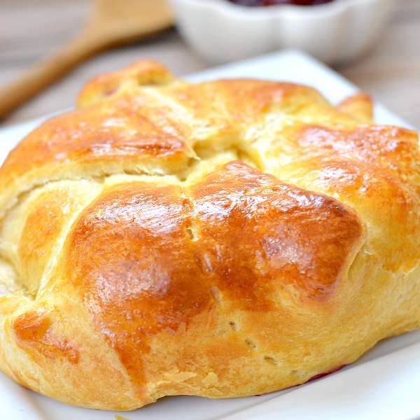 Crescent Wrapped Brie Cheese