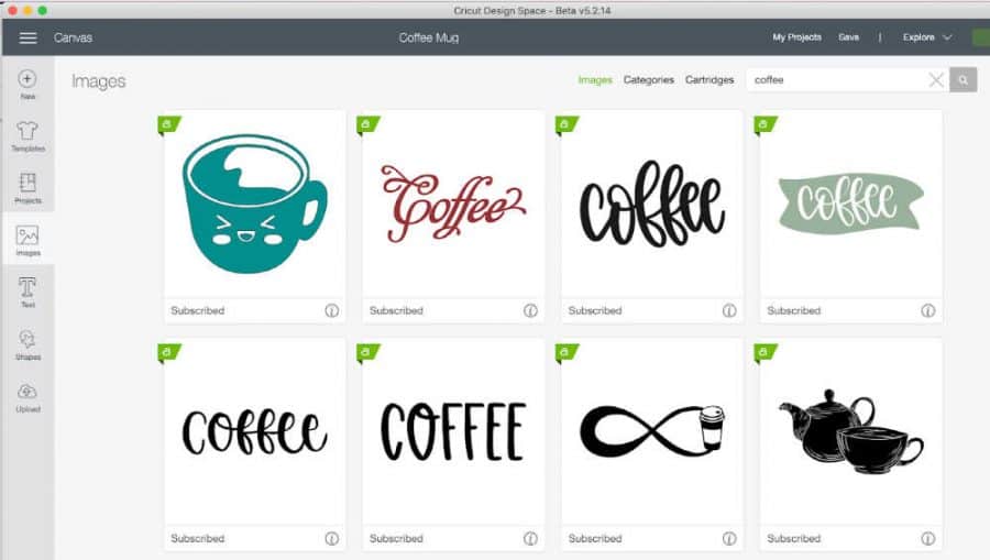 Cricut Design Space images