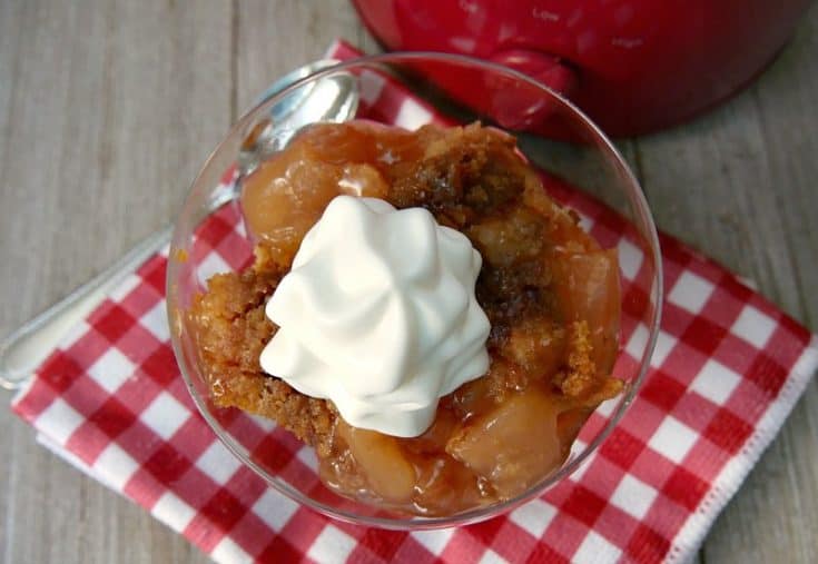 3 Ingredient Crock Pot Apple Cobbler Recipe