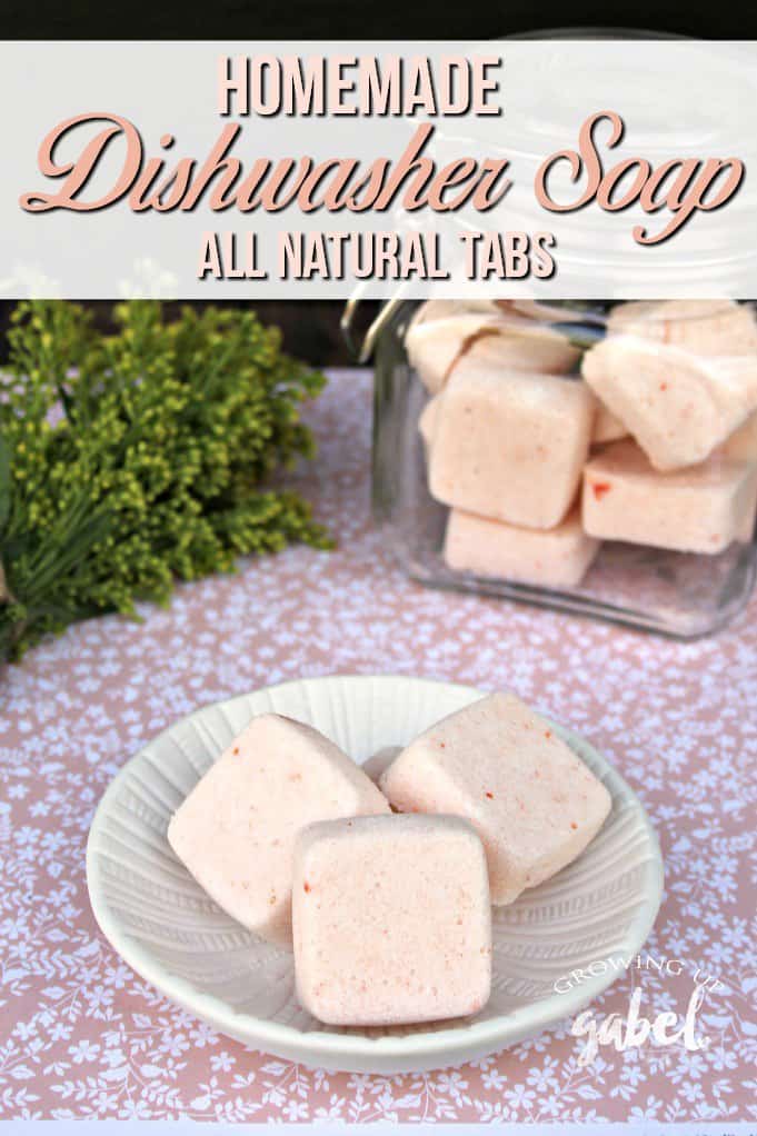 Make your own DIY homemade dishwasher tablets with essential oils, baking soda, salt, and Borax in ice cube trays. Works great in dishwashers!