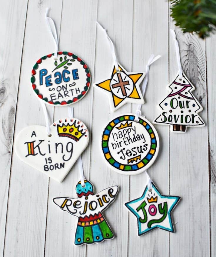 DIY Christmas Scripture Verses Dough Ornaments