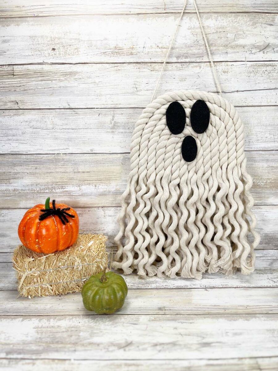 Diy Rope ghost hung up