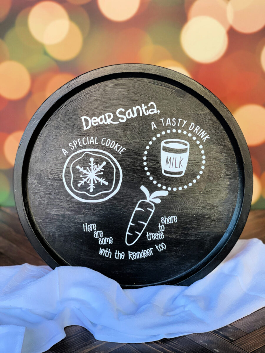 Santa treat tray