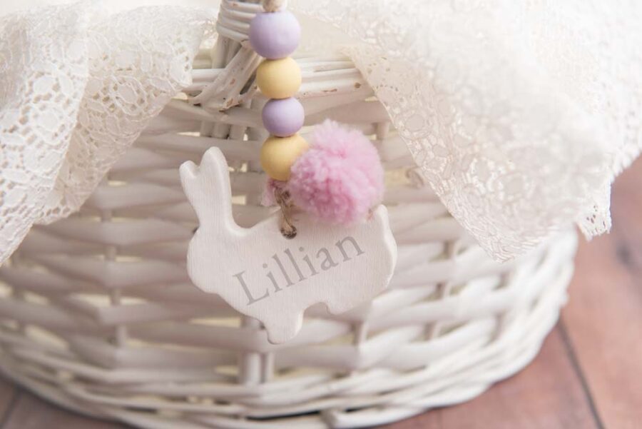 DIY Easter basket tag