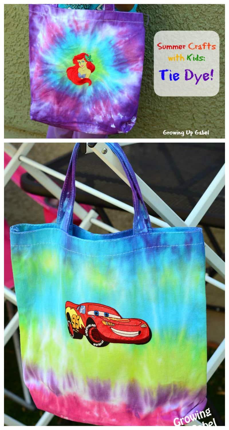 Make DIY tie dye ANYTHING with this easy tutorial for kids on how to tie dye.  Perfect for boring summer days or for a party. 