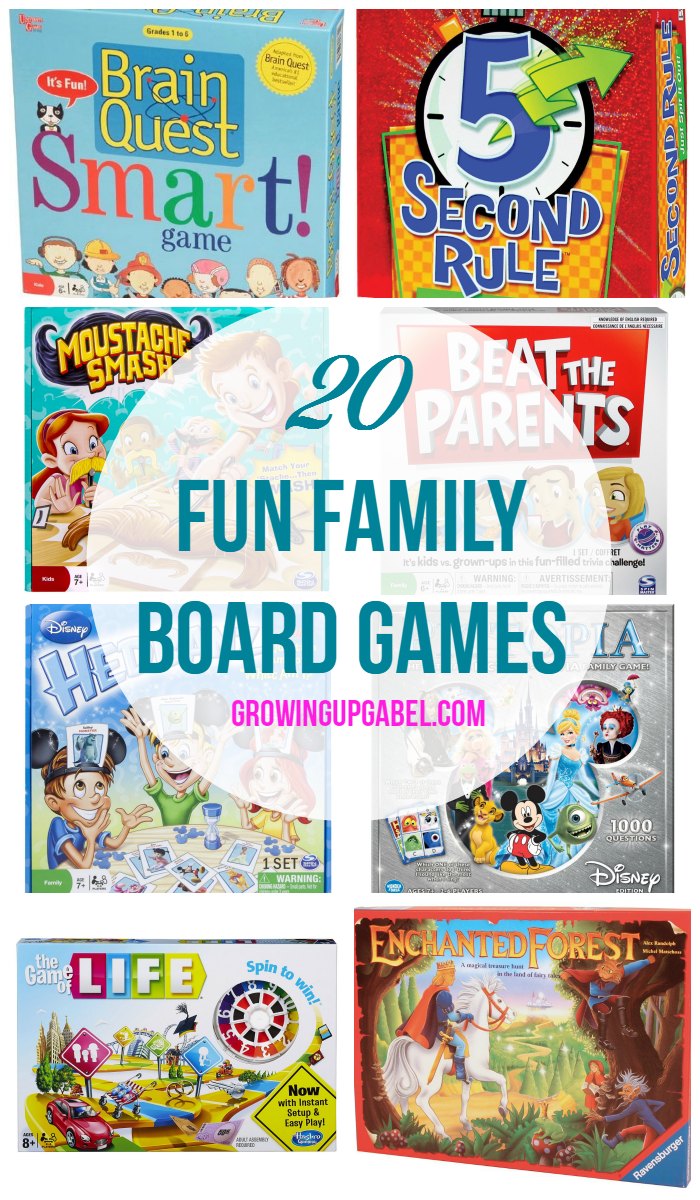 20 Fun Family Board Games |GrowingUpGabel.com