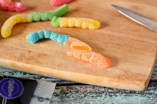 Gummy Worm Brownies