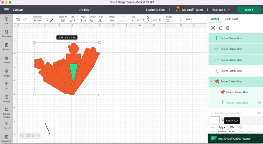 Creating Score lines in Design Space