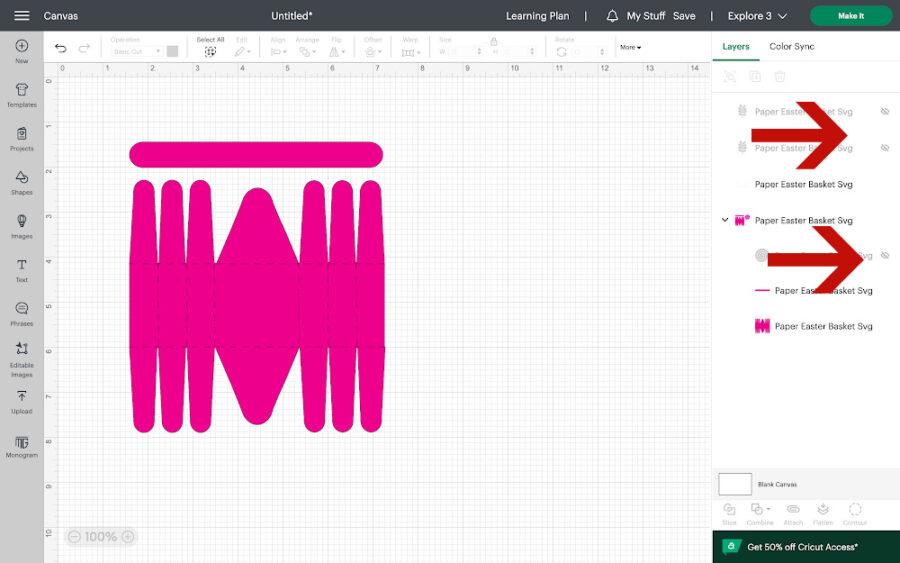 Hiding layers in Design Space