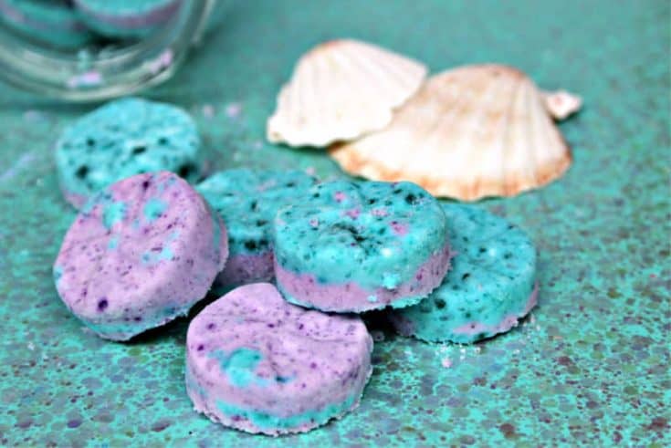 All Natural Homemade Mermaid Bath Bombs