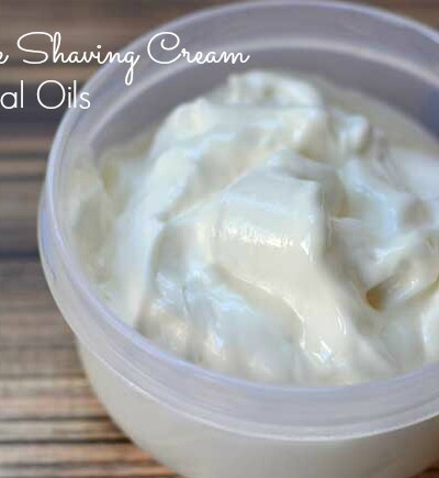 Tired of buying expensive shaving cream? Make your own with just 3 ingredients and essential oils!