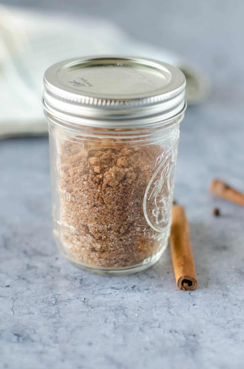hot buttered rum mix in a jar