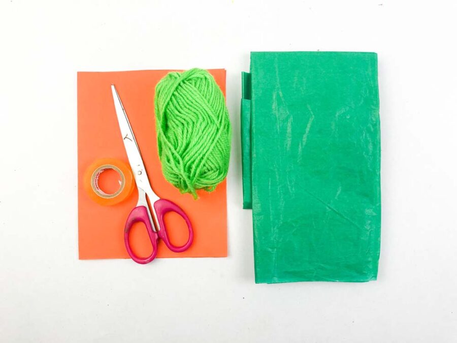 Carrot garland craft supplies