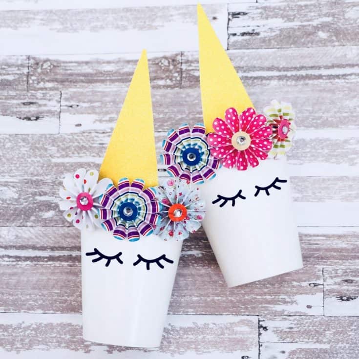 DIY Unicorn Party Favor Cup Idea