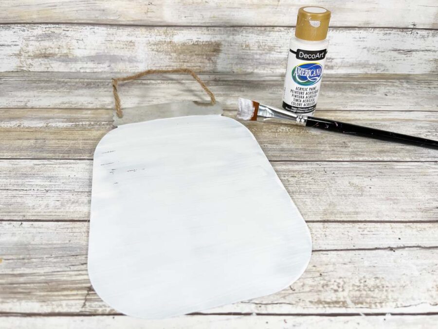 White snowman sign