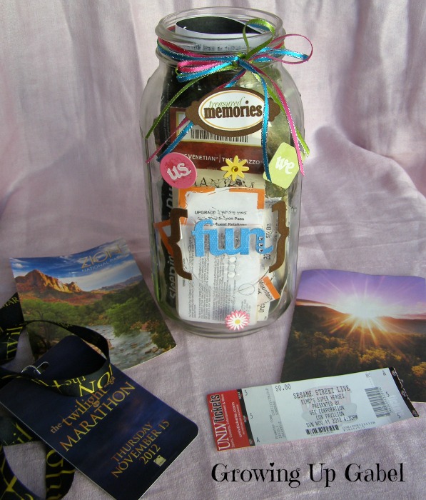 Family Memory Jar - Growing Up Gabel