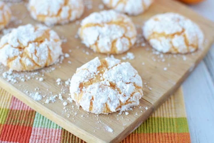 Orange Crinkle Cookies
