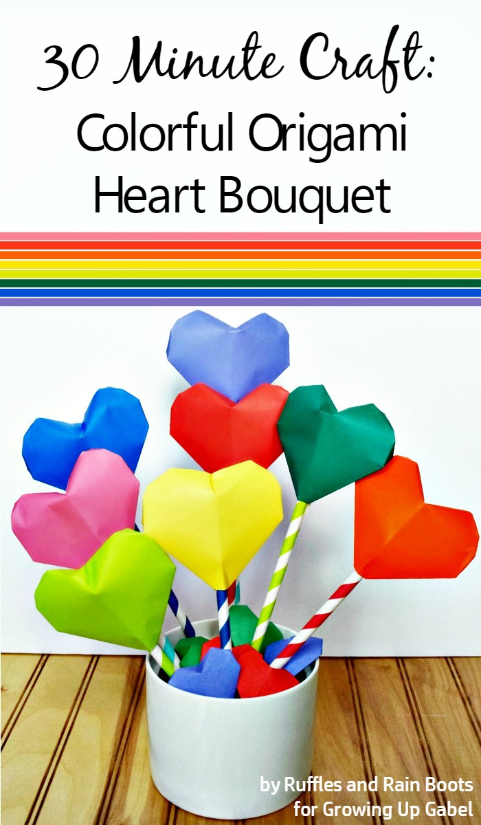 Origami Heart Bouquet How To