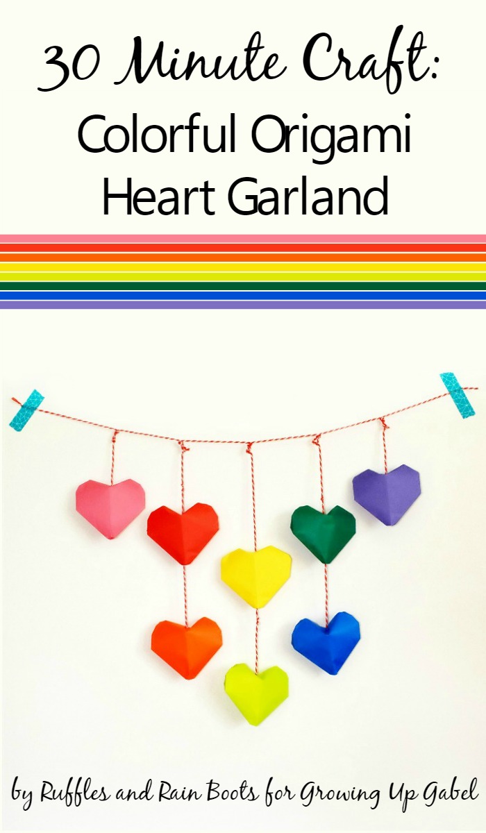 Origami Heart Bouquet and Garland Tutorial