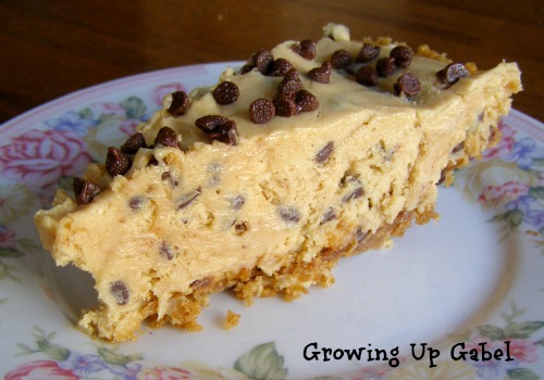 Peanut Butter Chocolate Chip Pie ~ Growing Up Gabel @thegabels