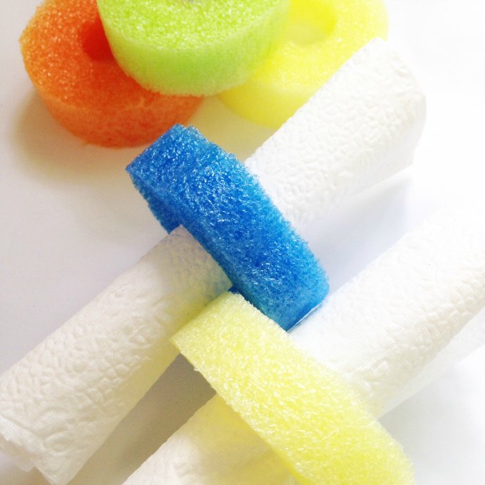 Pool Noodle Napkin Holders