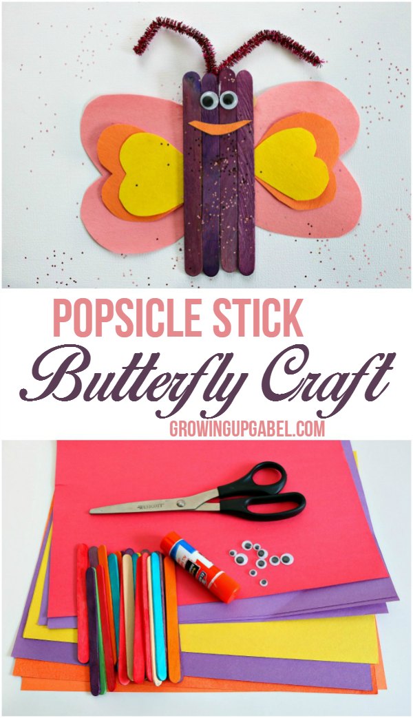 Popsicle Stick Butterfly Craft