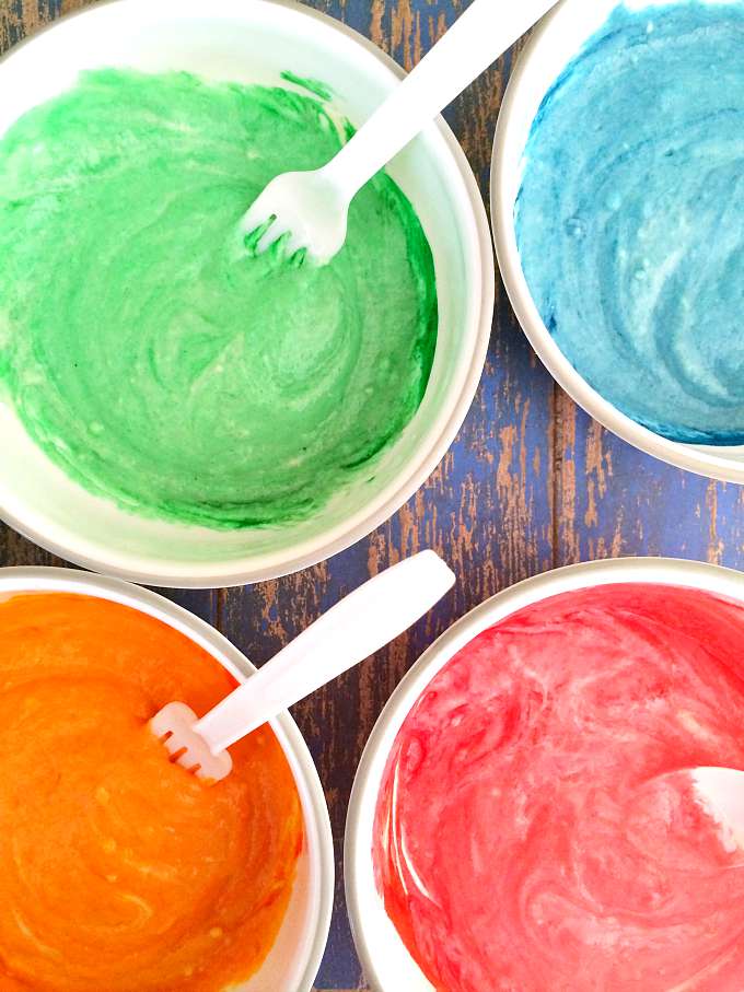 Rainbow Pancake Batter