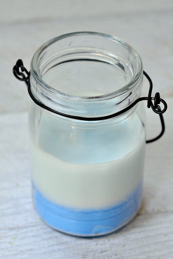 Red, White and blue candle