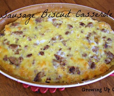 Sausage Biscuit Casserole