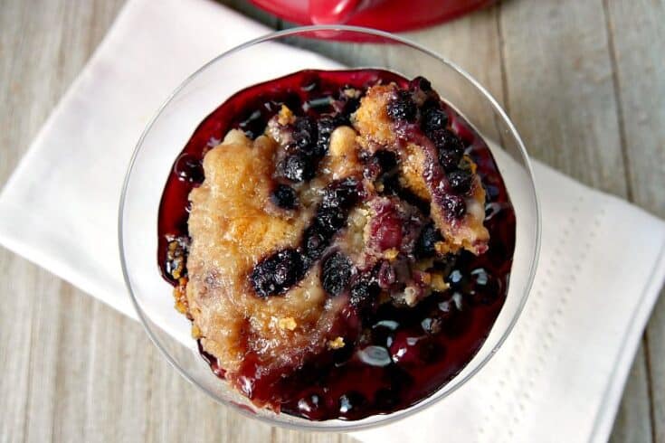 Crock Pot Blueberry Cobbler