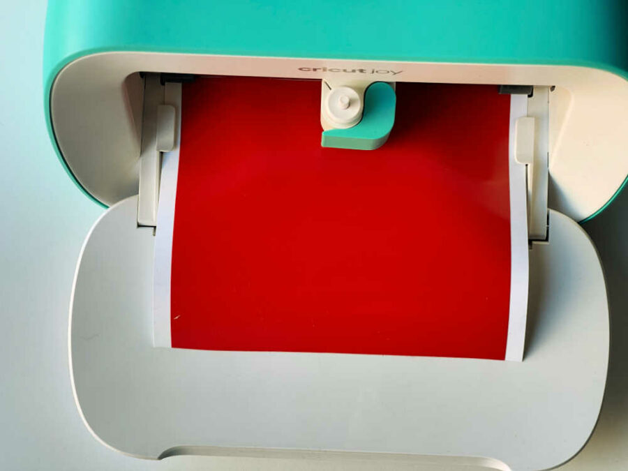 Red vinyl in Cricut Joy