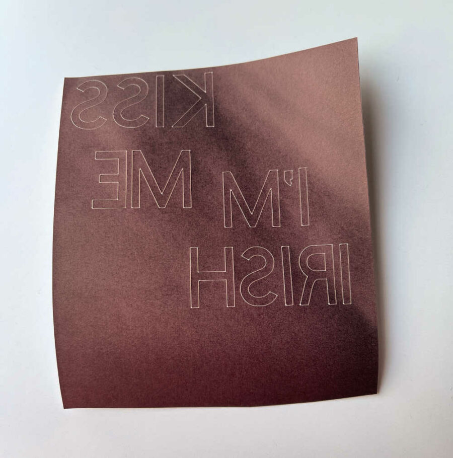 Infusible Ink sheet with cut