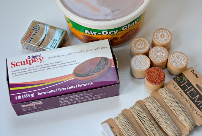 Supplies to make Clay Necklaces
