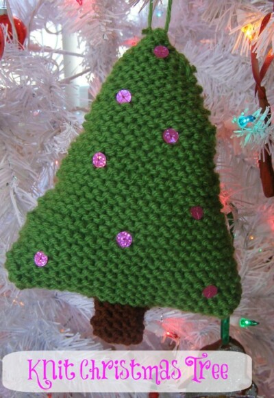 Knit Christmas Tree Ornament