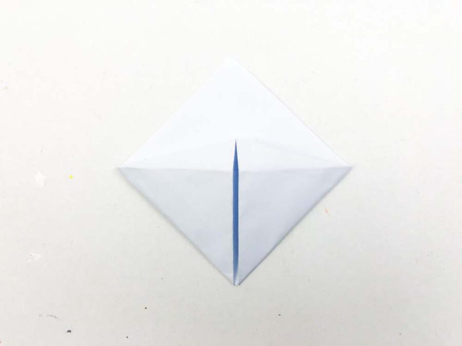 Finished origami corner bookmark