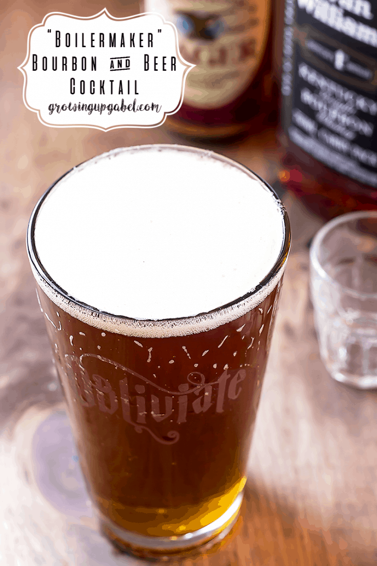 Boilermaker Bourbon Beer Cocktail