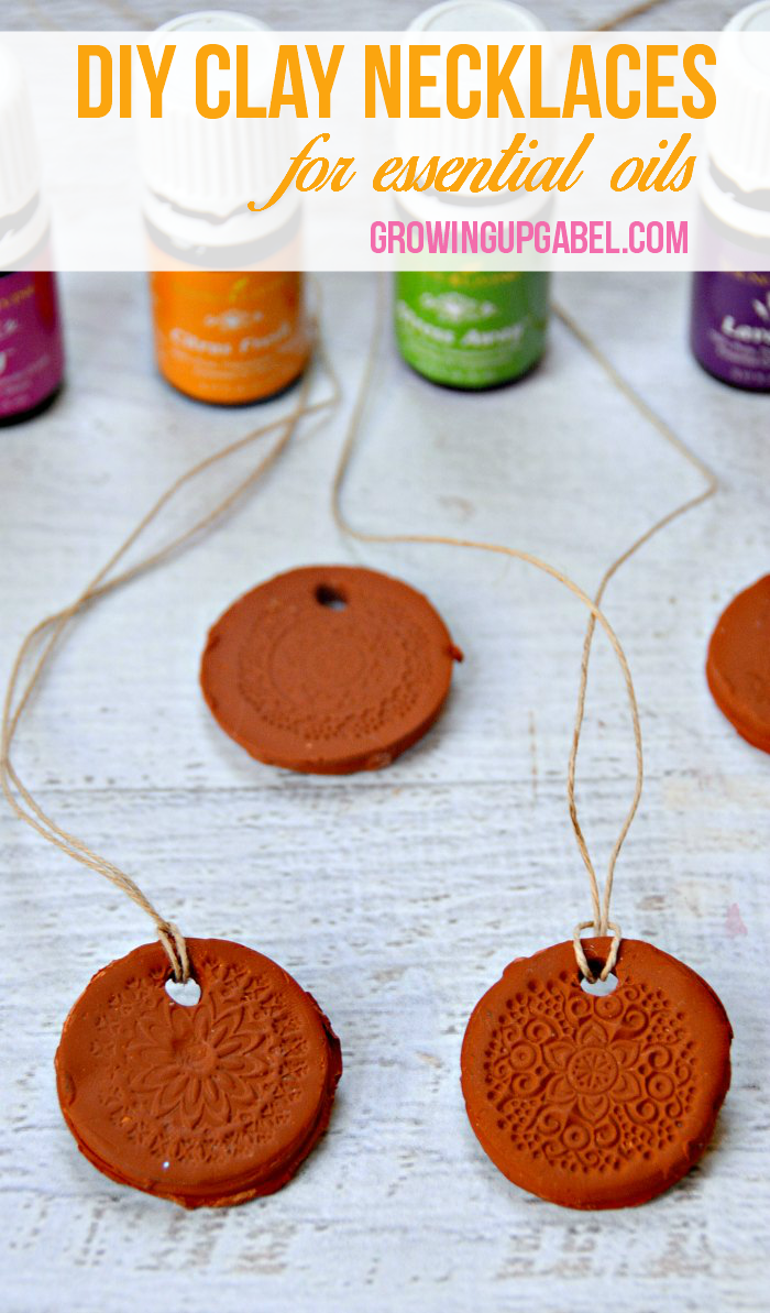 clay necklaces for essential oils
