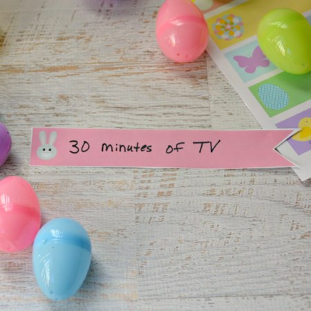 Add some candy free treats to Easter baskets with these free printables!