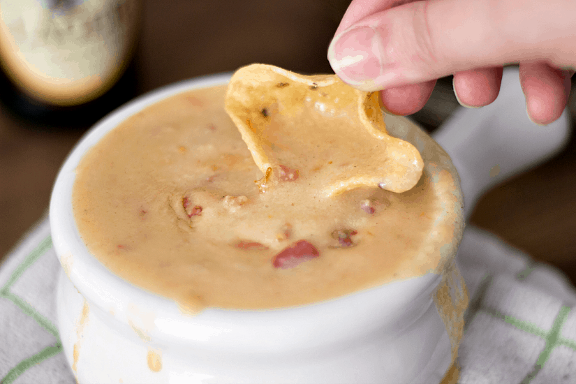 This jalapeno beer queso recipe is done in less than 30 minutes and is delicious. It is the perfect football game time snac